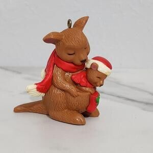 3/$25 Vintage 1983 Avon Kangaroo Family Christmas Ornament